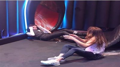 إصابة نجلاء بدر في برنامج رامز جاب من الآخر