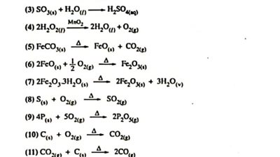 مراجعات نهائيه.. 250 معادلة في الكيمياء على جميع المنهج لـ الثانوية العامة