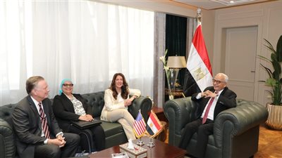 وزير التربية والتعليم يستقبل سفيرة الولايات المتحدة بالقاهرة 