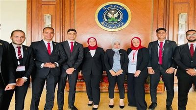 أخبار الجامعات | وفد من طلاب جامعة حلوان يشاركون في ورشة عمل بأكاديمية الشرطة