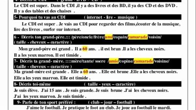 مراجعات نهائيه.. ابرز موضوعات اللغة الفرنسية في ورقة واحدة لـ الصف الأول الثانوي 