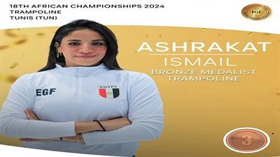 أخبار الجامعات | طالبة في جامعة حلوان تحصد الميدالية البرونزية في البطولة الأفريقية فى الجمباز بتونس