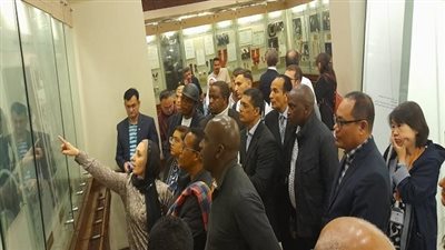 أخبار التعليم | وفد اليونسكو يزور معهد الموسيقى العربية ويتفقد متحف الآلات الموسيقية