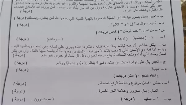 رسميًا.. ننشر إجابات وتوزيع درجات اللغة العربية في امتحانات الشهادة الإعدادية 2024 بالقاهرة 