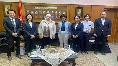 كلية الألسن جامعة عين شمس تستقبل وفد من وزارة الخارجية اليابانية والسفارة اليابانية لبحث التعاون المشترك