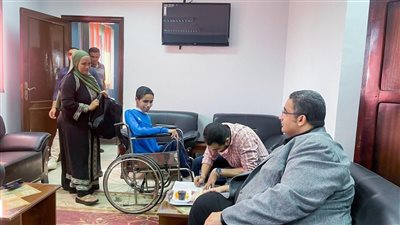 لجنة طبية لمناظرة الطلاب ذوي الهمم وطلاب الدمج من الطلاب الجدد في جامعة طنطا