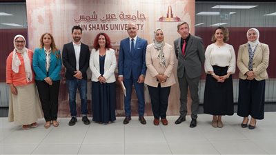 جامعة عين شمس يستقبل ملحق التعاون التعليمى بسفارة فرنسا بالقاهرة