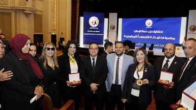 حزب حماة الوطن يحتفي بالذكرى 51 لانتصارات أكتوبر ويكرم عدد من الأبطال