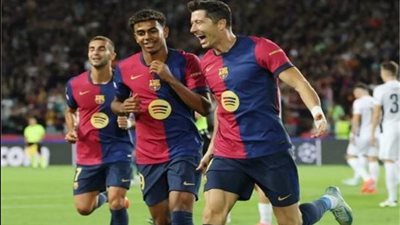 ليفاندوفسكي ولامين يامال يقودان هجوم برشلونة ضد مايوركا فى الدوري الإسباني