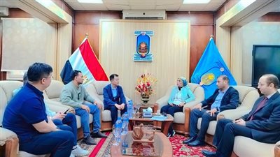 زيارة تفقدية لوفد متحف التراث الثقافي غير المادي بالصين داخل جامعة الأقصر