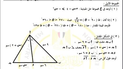 مراجعات نهائية.. أسئلة تقييم الأسبوع الـ 14 الرياضيات الصف الأول الثانوي