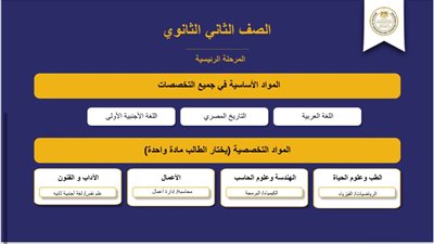 تعرف على مواد الصف الثاني فى شهادة البكالوريا المصرية الجديد بديل الثانوية العامة