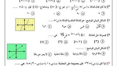 مراجعات نهائية.. امتحان الرياضيات البحتة القناطر الخيرية 2025 لـ الصف الثاني الثانوي