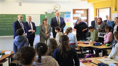 وزير التربية والتعليم يتفقد المدرسة الألمانية الإنجيلية بالقاهرة ويشيد بجودة التعليم الألماني في مصر