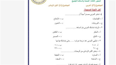 مراجعات نهائية.. تقييمات الاسبوع الثاني في المهارات المهنية الصف السادس الابتدائي