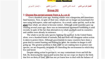 مراجعات نهائية.. أسئلة تقييمات الأسبوع الثاني اللغة الإنجليزية الصف الثاني الثانوي