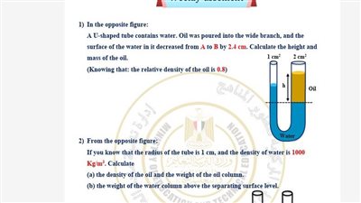 لطلاب الصف الثاني الثانوي.. أسئلة تقييمات الأسبوع الرابع الفيزياء لغات ترم ثاني