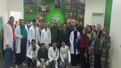 جامعة حلوان تقدم قافلة طبية مجانية لخدمة أهالي 6 أكتوبر