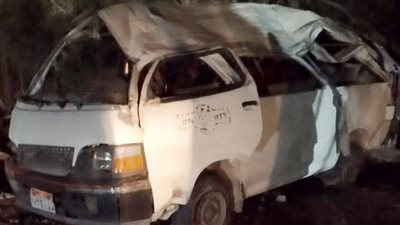 بالأسماء وفاة 4 وإصابة 6 من ابناء قرية الغنيمية فى حادث اثناء عودتهم من زيارة مريض بسوهاج