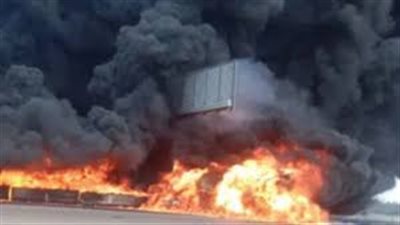 حريق في سيارة محملة بـ 25 طنًا من السولار بمدينة السلام..والحماية المدنية تنقذ الموقف