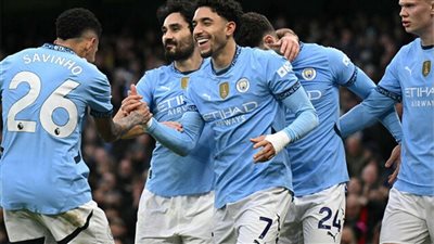 مانشستر سيتي يتقدم 2-0 على ليستر سيتي في الشوط الأول..ومرموش يسجل