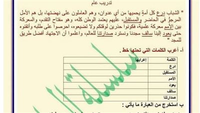 مراجعات نهائية.. 300 سؤال في العربي لن يخرج عنها الامتحان الشهادة الإعدادية