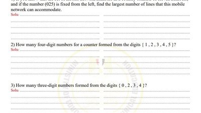 أسئلة تقييمات الأسبوع العاشر الرياضيات البحتة لغات ثانية ثانوي