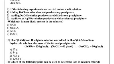 الثانوية العامة 2025.. نموذجان امتحان في الكيمياء لغات