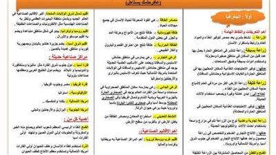 أقوى مذكرة في ليلة امتحان الدراسات لـ الصف الثالث الاعدادي