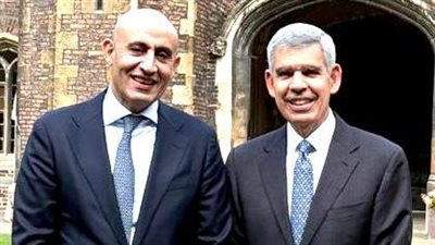 وزير التربية والتعليم يلتقي محمد العريان في كامبريدج ويبحث سبل التعاون لتطوير التعليم في مصر