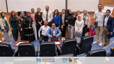 جامعة النيل تحتفل بتخريج دفعة جديدة من دبلومة إدارة تقنيات معالجة المياه وإعادة استخدامها في الزراعة 