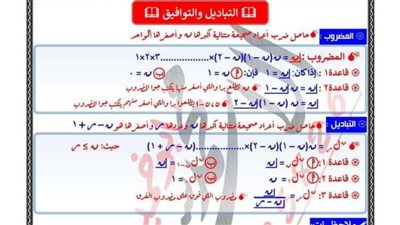 تحميل أقوى مذكرة الجبر والهندسة الفراغية في مراجعة ليلة امتحان الثانوية العامة 2025
