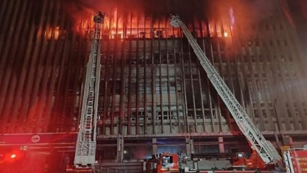 حريق سنترال رمسيس