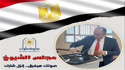 رئيس جامعة حلوان يصوّت في انتخابات مجلس الشيوخ 2025 