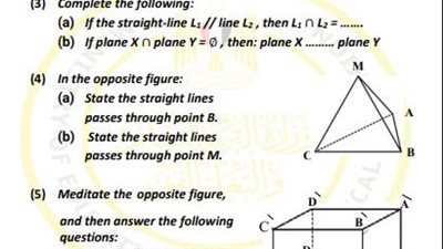 أسئلة تقييمات الأسبوع العاشر الرياضيات التطبيقية لغات الصف الثاني الثانوي