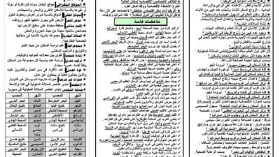 روشتة التفوق.. مراجعة ليلة امتحان الجغرافيا في ورقتين لـ الصف الثالث الإعدادي