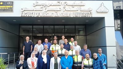 تجربة إخلاء ناجحة بكلية التمريض عين شمس خلال 3 دقائق