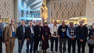 أعضاء المجلس التنفيذي للألكسو يزورون المتحف المصري الكبير بعد انتهاء اجتماعات الدورة العادية