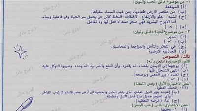 راجع إجابتك.. حل امتحان العربي الصف الثالث الإعدادي بالبحيرة الآن