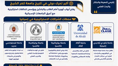 رئيس جامعة كفر الشيخ يرسم خريطة شراكات أكاديمية مع كبرى الجامعات الإسبانية