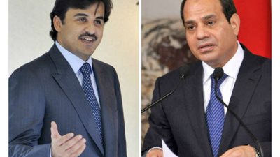 السيسي لأمير قطر: 