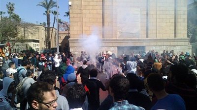 الوايت نايتس ينهون تظاهرتهم داخل جامعة القاهرة