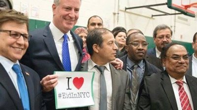 عمدة نيويورك : اعياد الاضحي والفطر عطلة رسمية في المدارس الحكومية بالمدينة