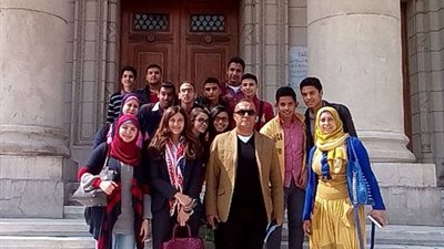طلاب الثانوية المتفوقين يزورون معالم جامعة القاهرة