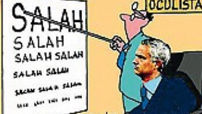 مورينيو .. يظهرعلى صفحات الكاركاتير بسبب صلاح !!