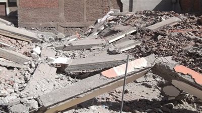 انهيار عقار من 4 طوابق بالعباسية