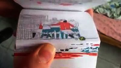 فيديو لن تصدقه عينك مباره كره القدم علي الورق وكأنها حقيقه