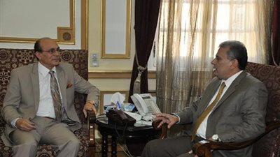 نصار يلتقي بالفنان محمد صبحي لبحث تنشيط حركة المسرح الجامعى