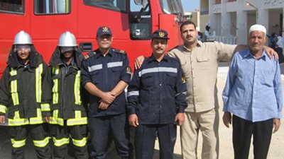 الحماية المدنية : السيطرة علي حريق بمخزن مدرسة البشاير في المعادى

