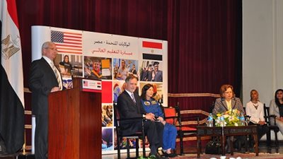 عبدالخالق : مبادرة التعليم العالي  بين مصر وامريكا تستهدف الانسان المصري ونتبني سياسة الانفتاح